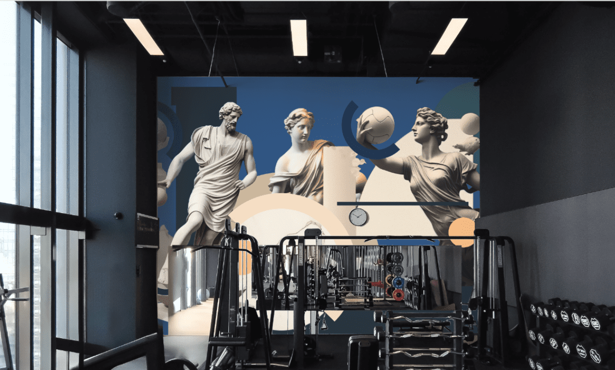 Mural w nowej siedzibie PZU