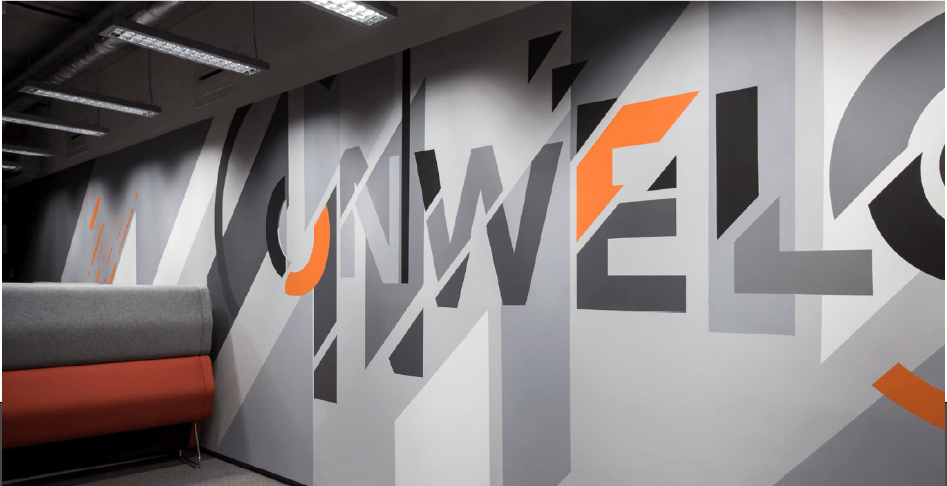 Branding marki w formie muralu